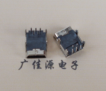 临沂Mini usb 5p接口,迷你B型母座,四脚DIP插板,连接器
