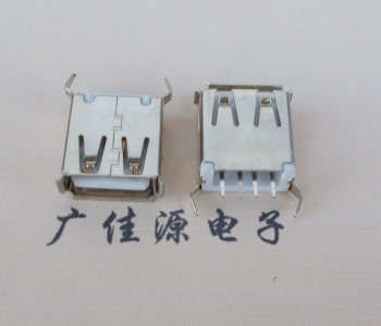 临沂　USBAF立式母座180度13.0/13.7/15.0白胶弯脚