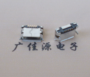 临沂Micro USB卷口 B型(无柱）插板脚间距6.4普通端子