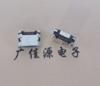 临沂MICRO USB接口 90度卧式母座 插板有柱直边