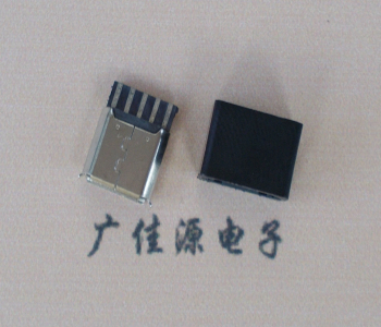 临沂麦克-迈克 接口USB5p焊线母座 带胶外套 连接器