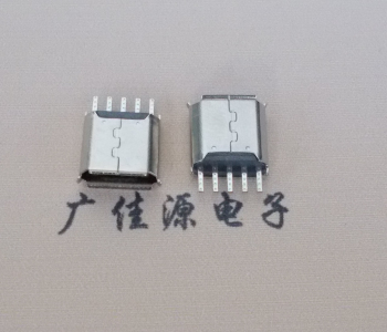 临沂Micro USB接口 母座B型5p引脚焊线无后背