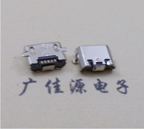 临沂反向贴片两脚micro usb直边母座