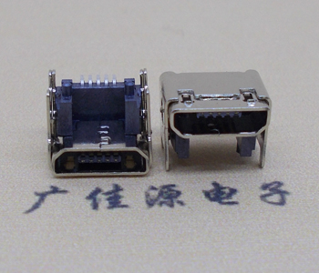 临沂MICRO USB 5P母座 SMT垫高 L=4.15双壳