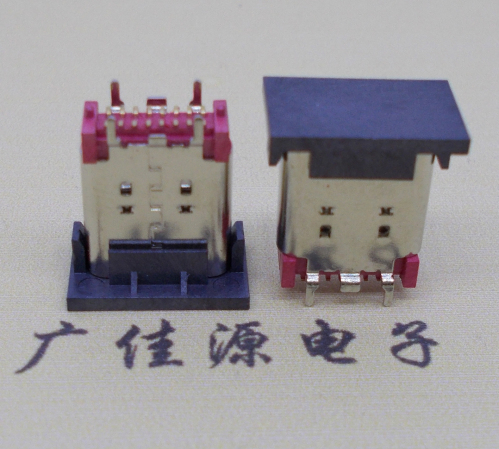 临沂Type-C16P母座立式贴片接口高H=10.5mm
