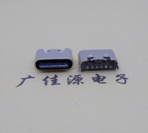 临沂Type-C6p母座短体立插5.0mm连接器