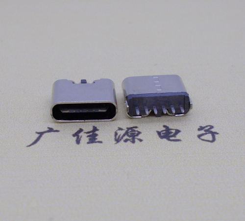 临沂立式插板Type-C6p母座接口H=6.9mm