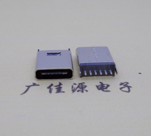 临沂直立式插板Type-C6p母座连接器高H=10.0mm