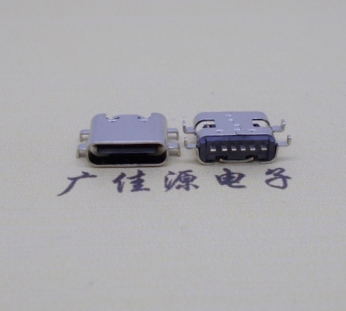 临沂板上型卧式Type-c6p母座四脚沉0.8mm/1.2mm/1.6mm无弹