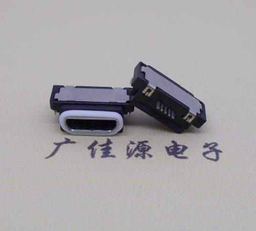 临沂micro usb5pin防水接口 沉板 0.8卧式防水母座