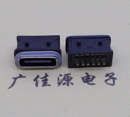 临沂防水type-c6p母座立式直插带定位住连接器