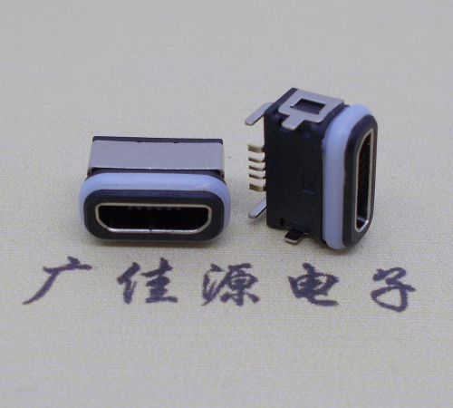 临沂micro母座 5p防水 四脚插板usb防水连接器