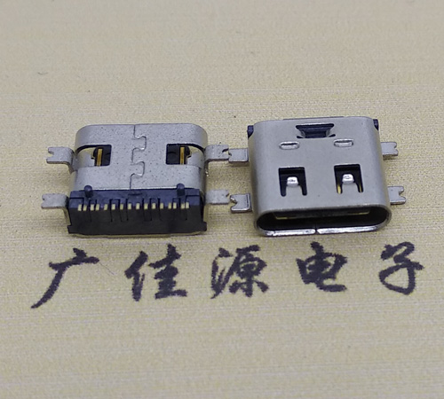 临沂type-c16p母座全贴带弹片连接器