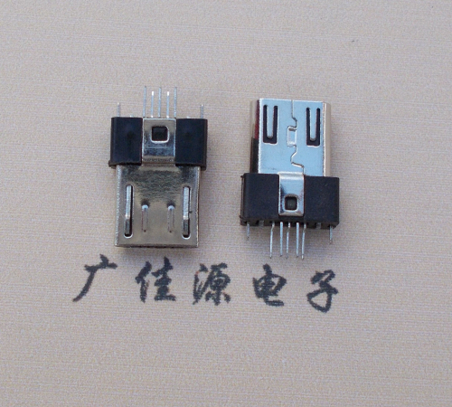 临沂MICRO USB2.0插头.带卡勾-无卡勾夹板公头