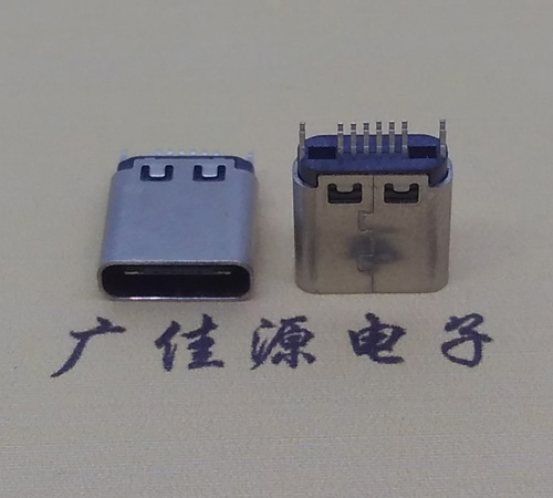 临沂type-c16p母座,夹板式type-c16p接口连接器