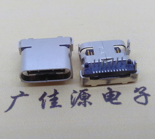 临沂板上型type-c24p接口type-c母座前插后贴