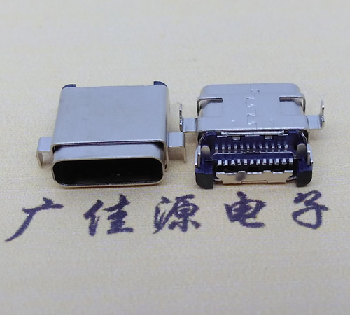 临沂板上型type-c24p母座 卧式type-c母座连接器