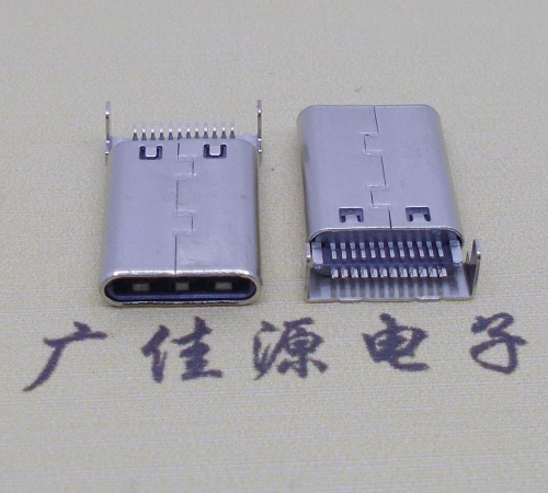 临沂铆合式type-c24p公头两脚插板针脚贴板