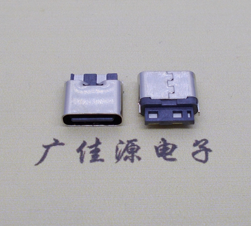 临沂type c2p焊线母座高6.5mm铆合式连接器