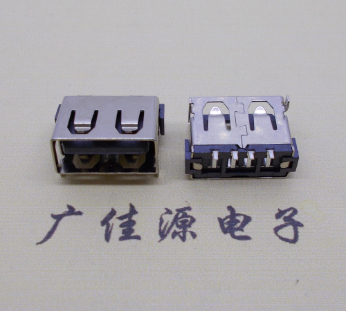 临沂usb2.0母座带弹两脚插整体长度10.0mm