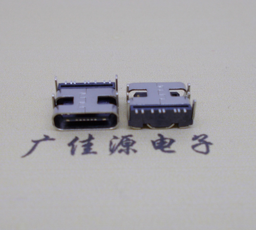 临沂卧式type-c8p母座肆脚插板端smt贴片