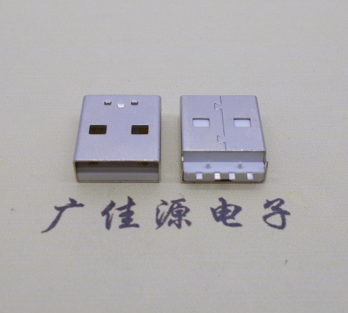 临沂usb接口 AF 2.0白胶短体14mm公头 4pin针贴片带定位住