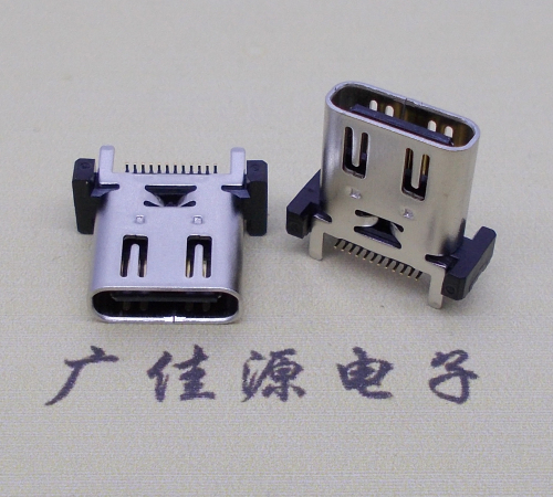 临沂立式贴片带弹type c24p母座连接器