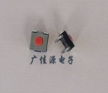 临沂供应红色按键开关6.2*6.2*2.5直插四脚轻触开关