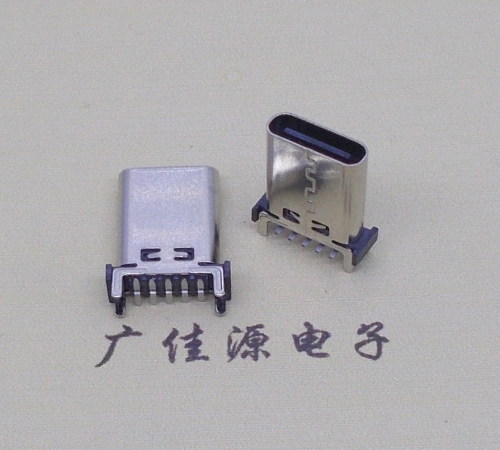 临沂type c10p母座直立式贴板H=13.10、13.70、15.0mm支持快充、数据传输
