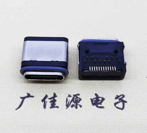 临沂防水TYPE-C24Pin卧式母座. 额定电流3A电压20VV 