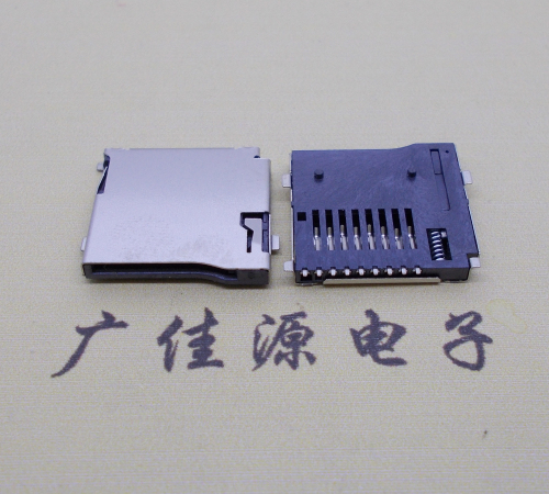 临沂 厂家直销TF-卡座9p自弹网络储存卡座尺寸规格齐全