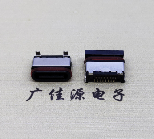 临沂TYPE-C16P立贴防水母座接口.6.5/6.8设计尺寸规范