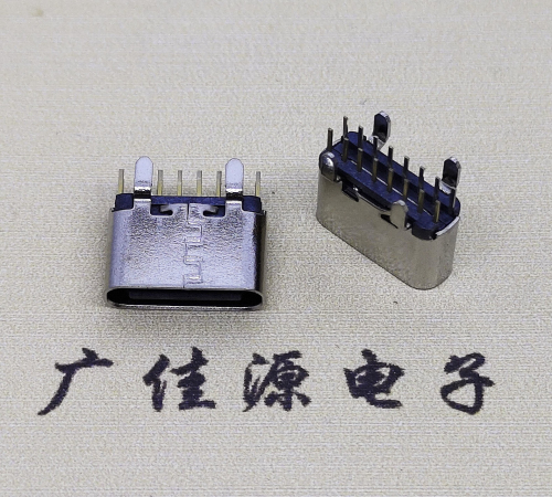 临沂USB 3.1TYPE C直插母座16Pin引脚图正负极规范
