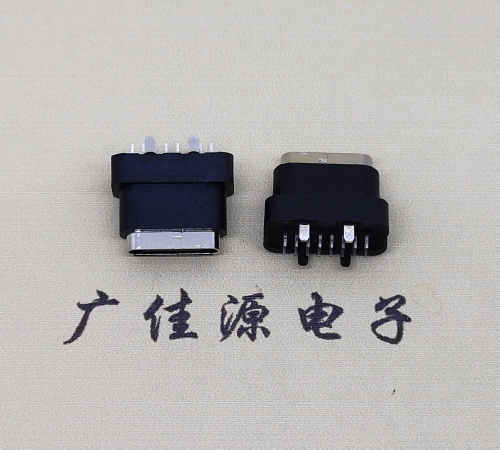 临沂type c16pin防水连接器.点胶防水IPX7等级.立式接口母座