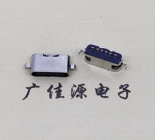临沂type c6p母座接口 沉板0.8mm 两脚插板引脚定义  